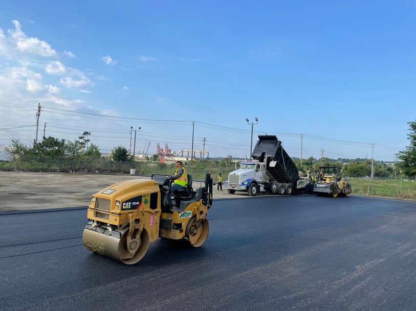 ACE XP Polymer Fiber paving project