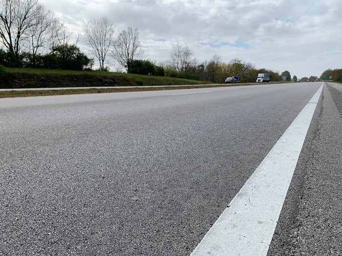 fiber-reinforced roadway 